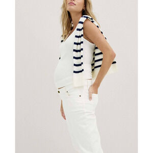 Hatch 'The Softest' White Rib Maternity Tank 2-Pack Size 1